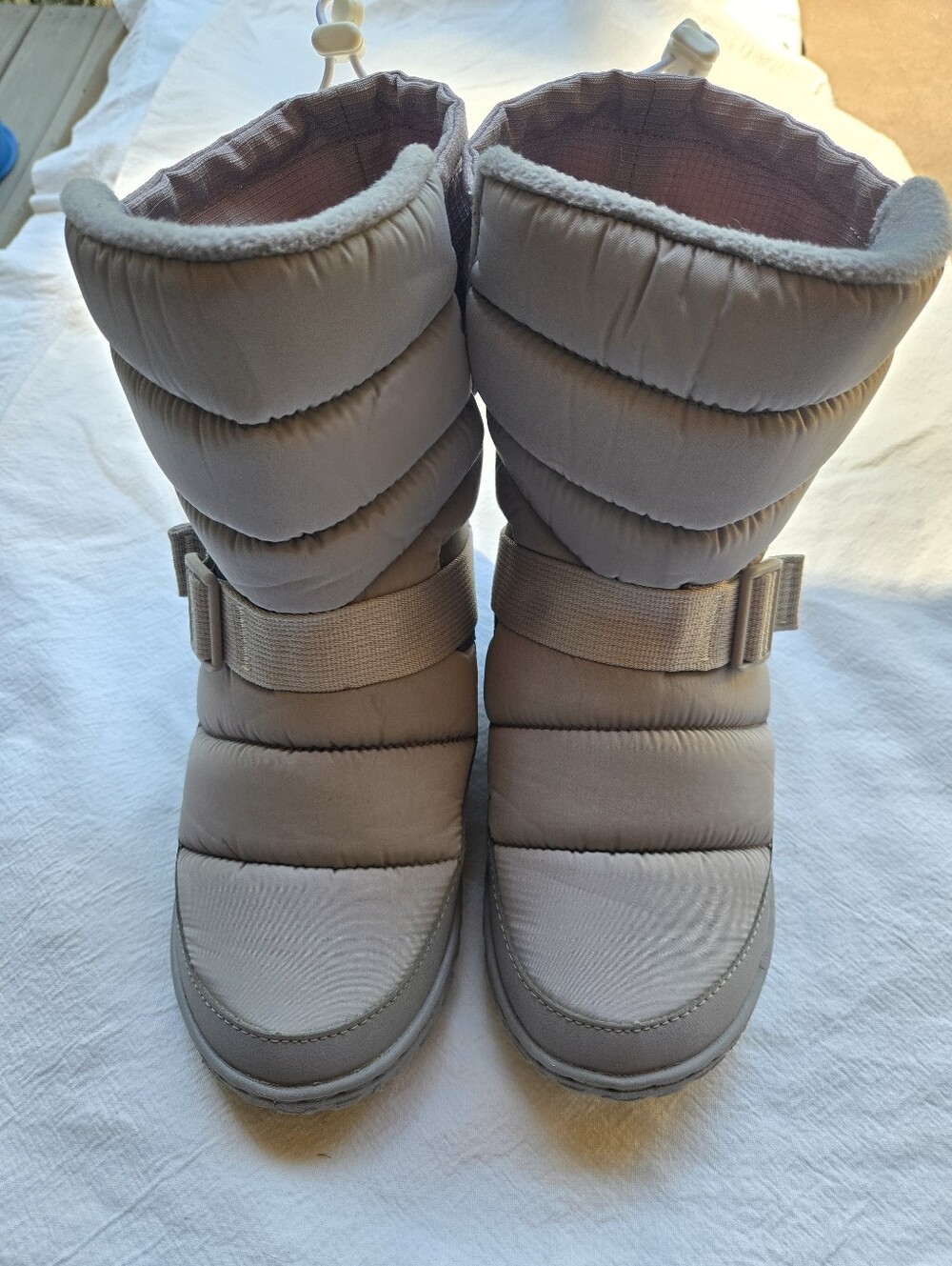 Chaco Ramble Puff Tall Boot, Light Gray, Size 8/EU 39